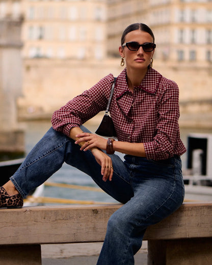 Auguste Check Blouse