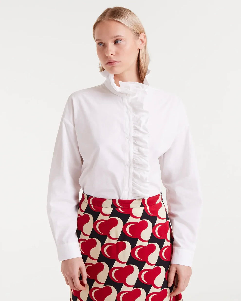 Compania Fantastica Alejandra Frill Collar Shirt