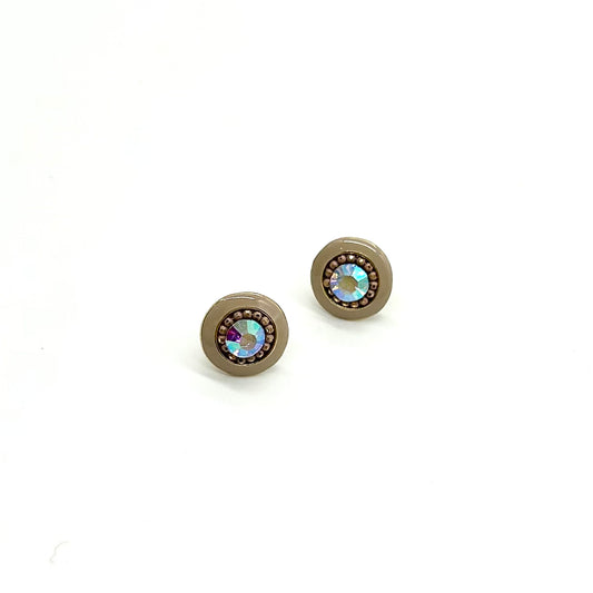 Enamel & Crystal Studs