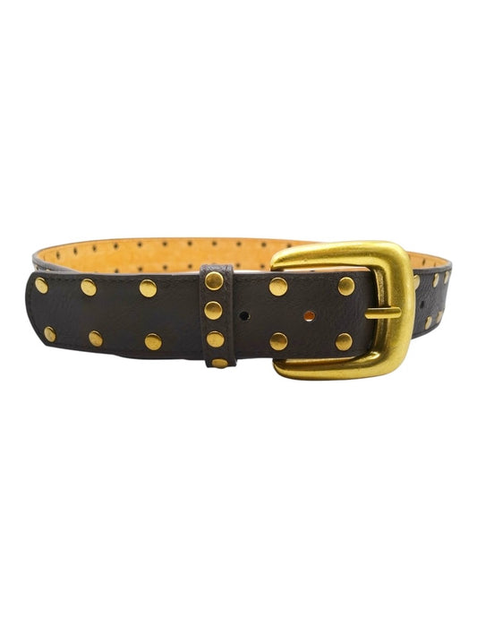 Multi Studded Gold Buckle Belt