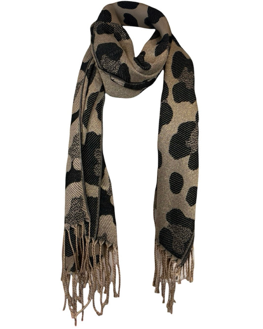 Leopard Tassel Scarf