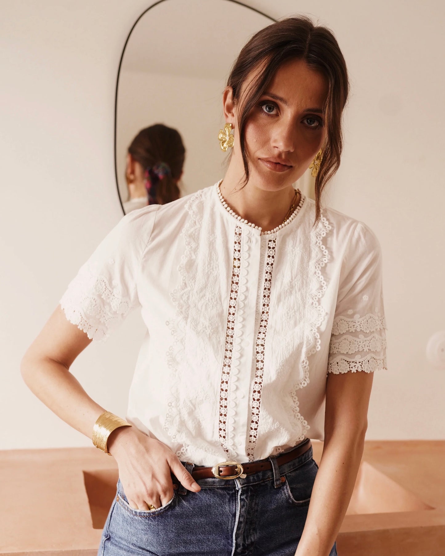 Anne Short Sleeve Blouse