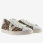 Victoria Berlin Split Leather Leopard & Glitter Trainers