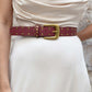 Multi Studded Gold Buckle Belt
