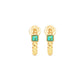 Talis Chains Everyday Twist Hoops-Turquoise