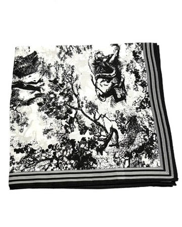 100% Silk Floral Scarf