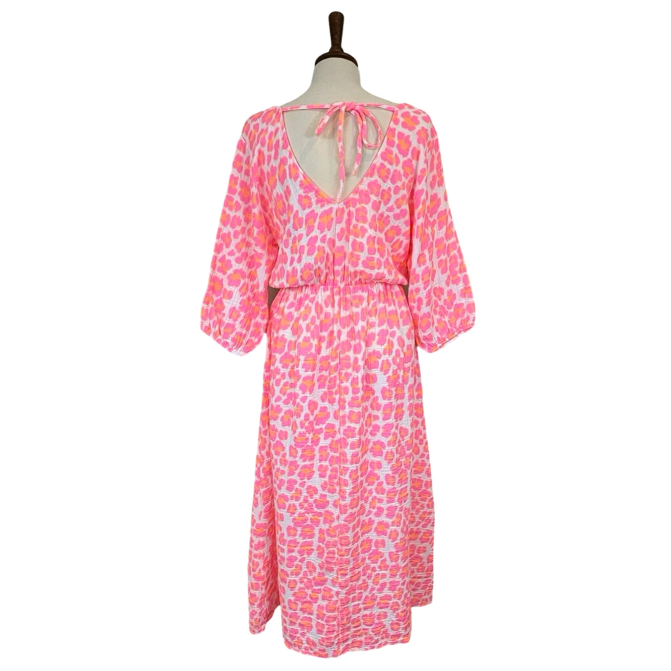 Billie Leopard Print Tie Back Dress
