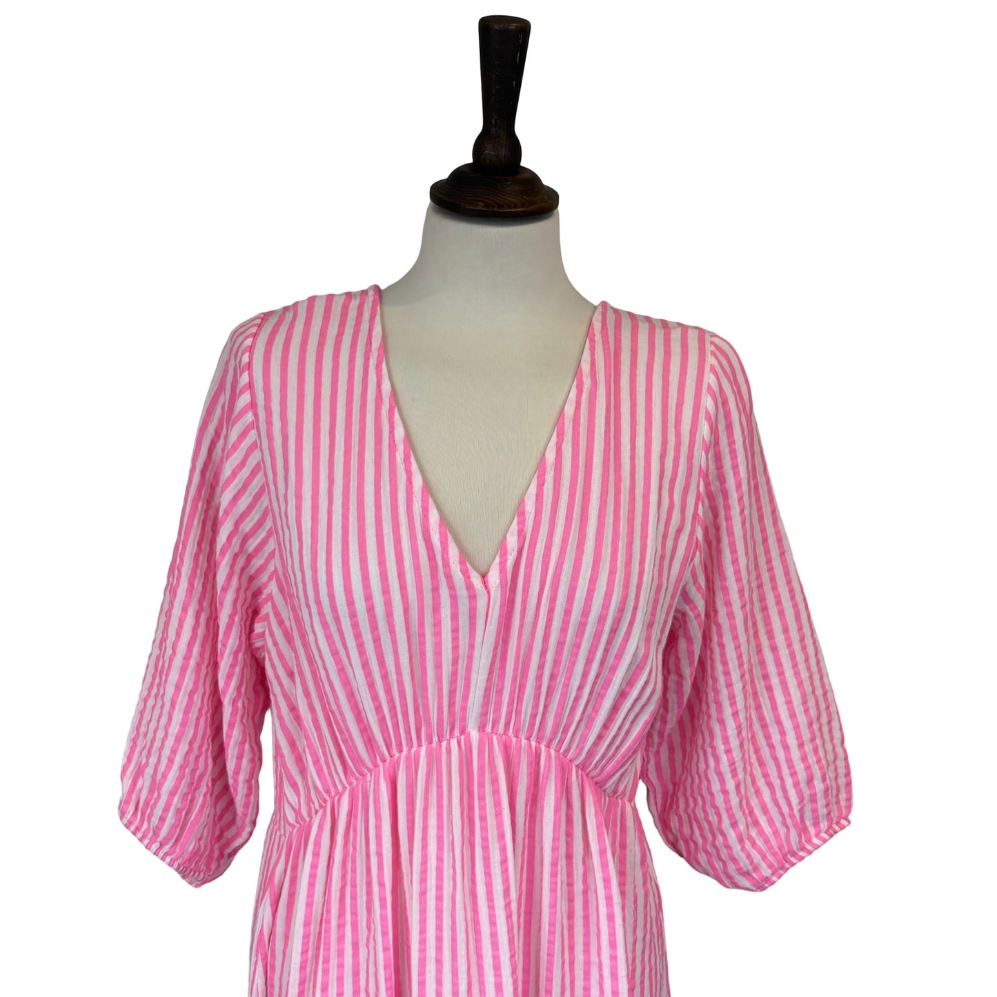 Billie Stripe Print Tie Back Dress