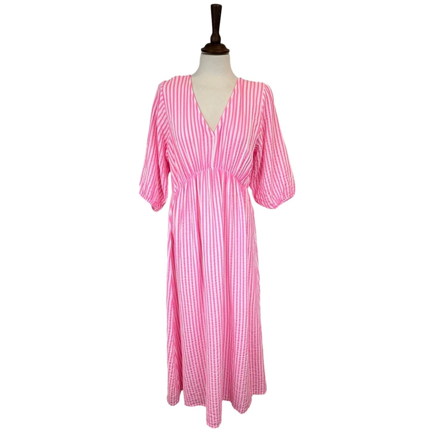 Billie Stripe Print Tie Back Dress