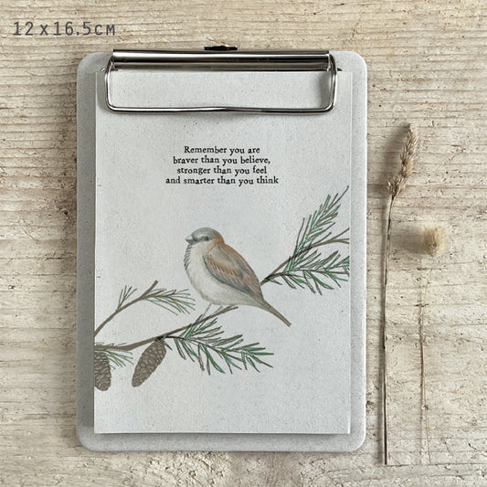 Bird Hanging Pad- Remember You Are Braver