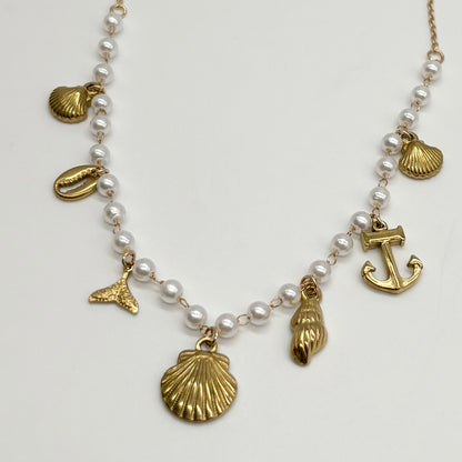 Charm & Pearl Necklace