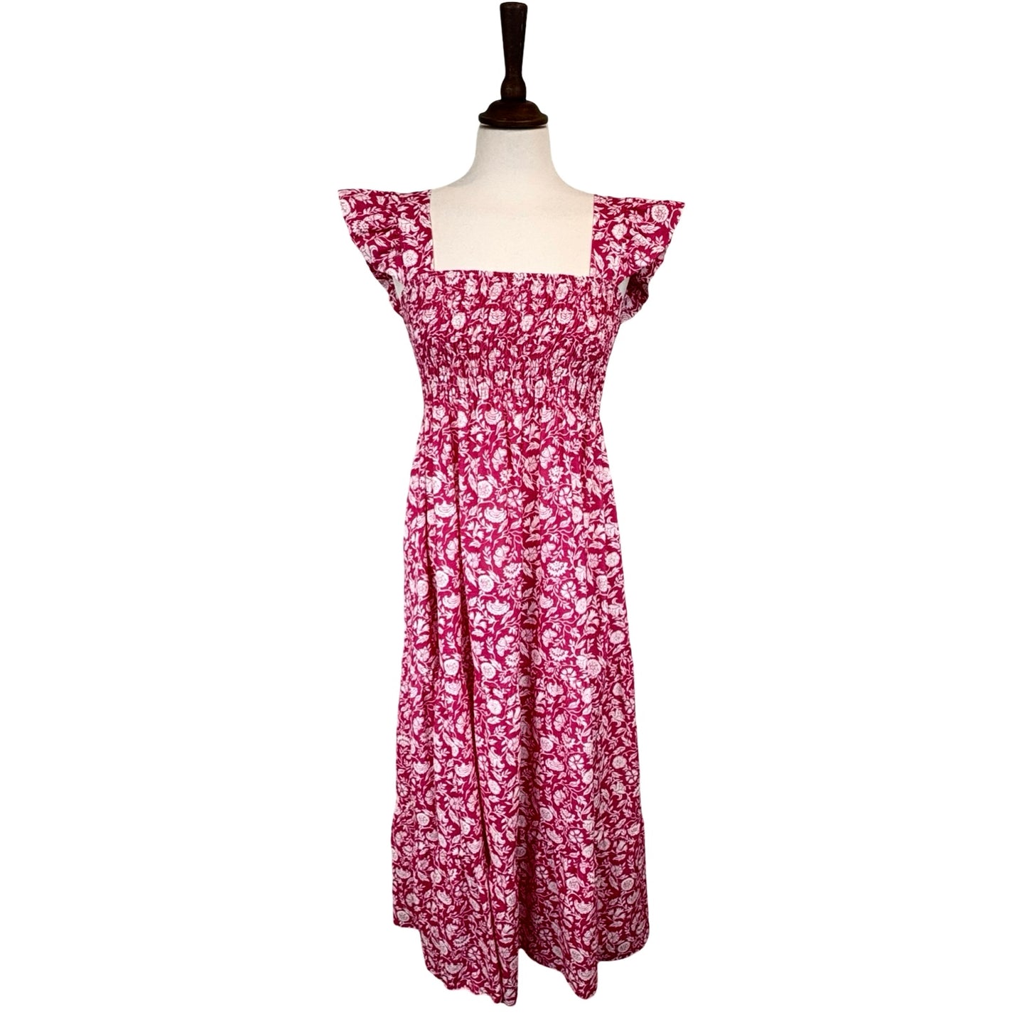 Lizzie Flower Frill Sleeve Dress