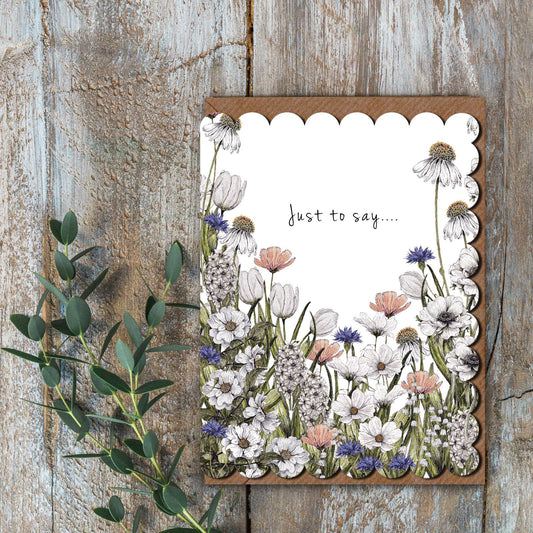 Toasted Crumpet Just To Say Mini Card
