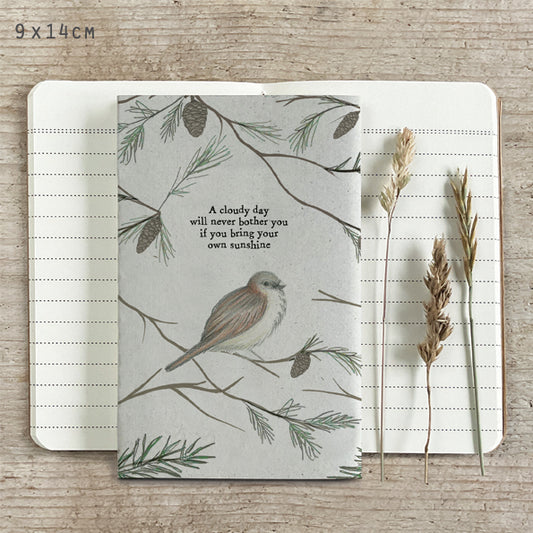 Small Bird Notebook - A Cloudy Day
