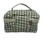 Gingham Trio Vanity Block Print Cosmetic Bags