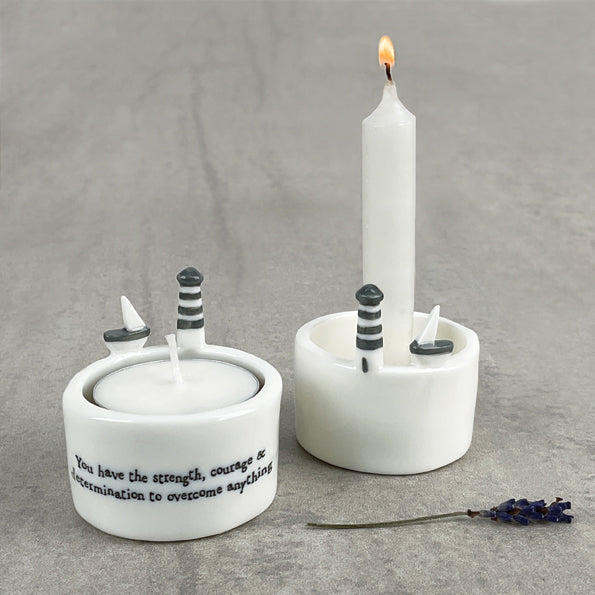 Candle & Tea Light Holder - "The Strength"