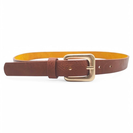 Skinny Gold Buckle Belt