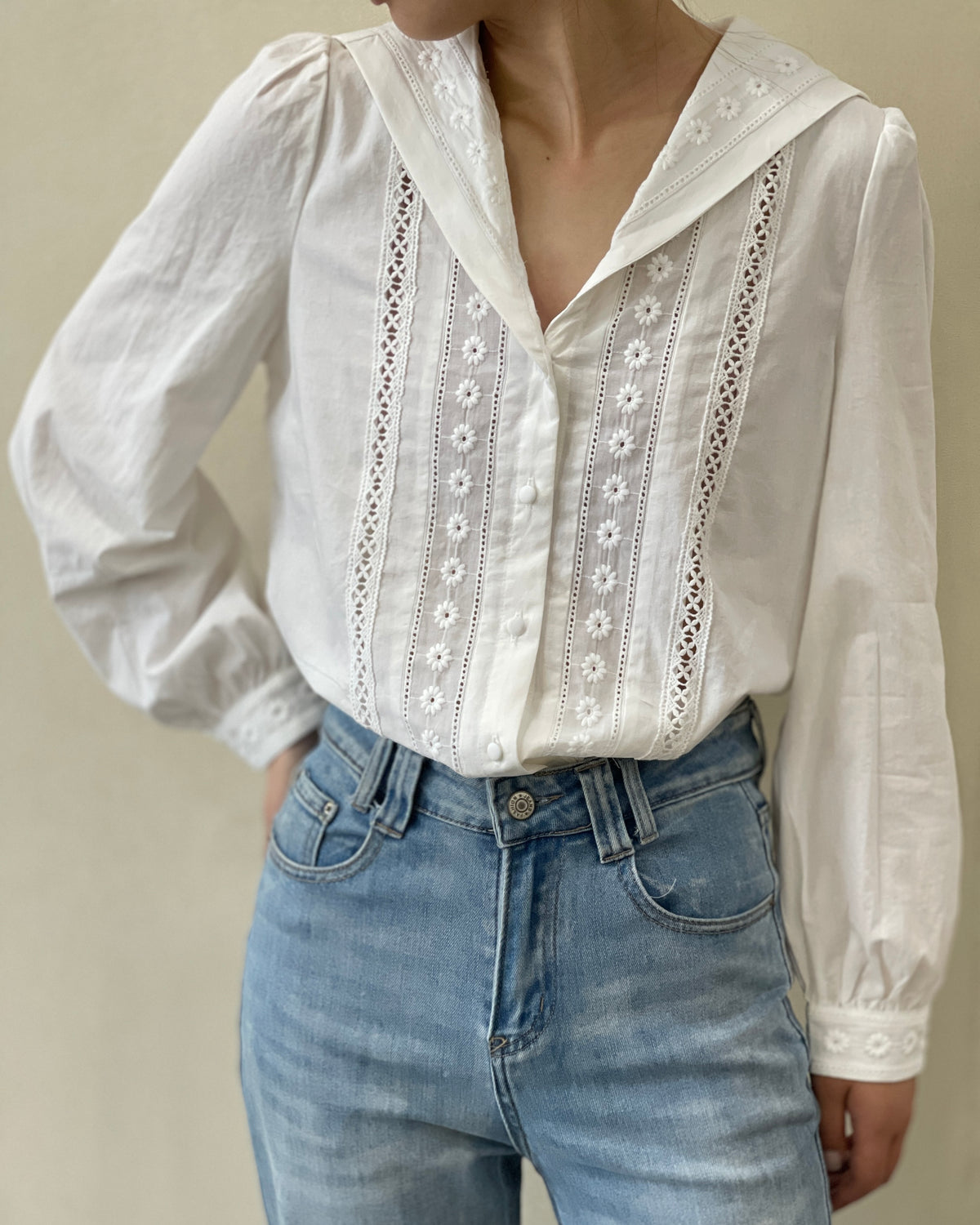 Eleanor Collared Blouse