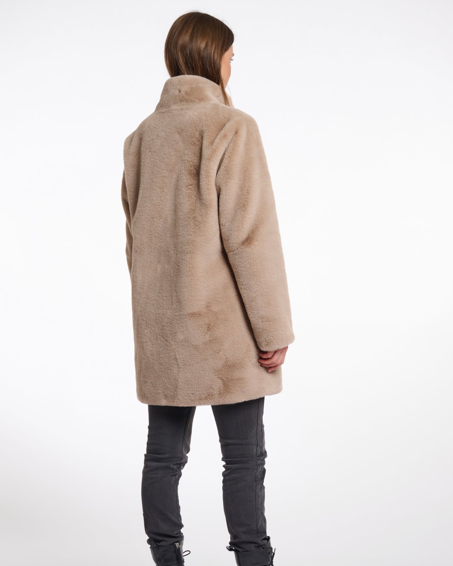 Rino & Pelle Nonna Single Breasted Faux Fur Coat