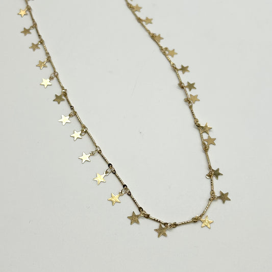 Multiple Star Long Necklace