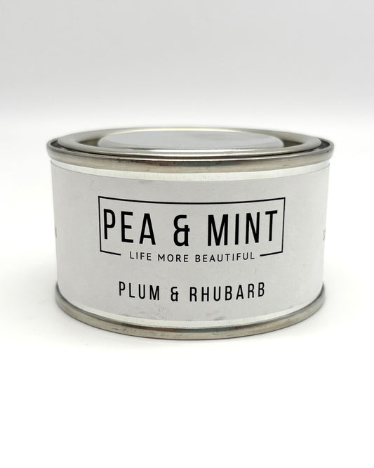 Plum & Rhubarb Candle Tin