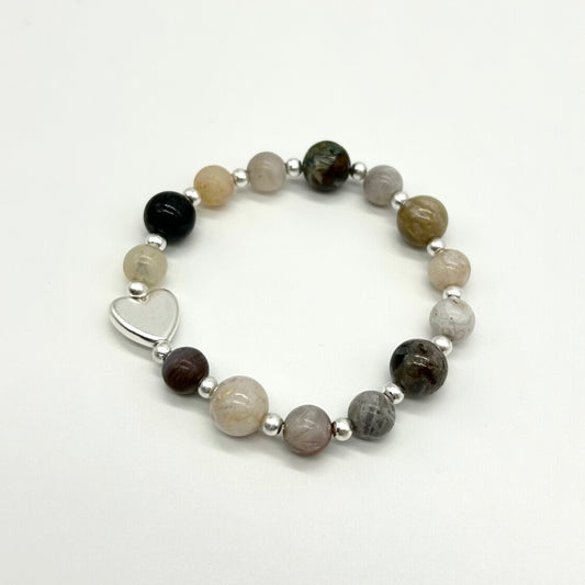 Stone Beads Elasticated Bracelet