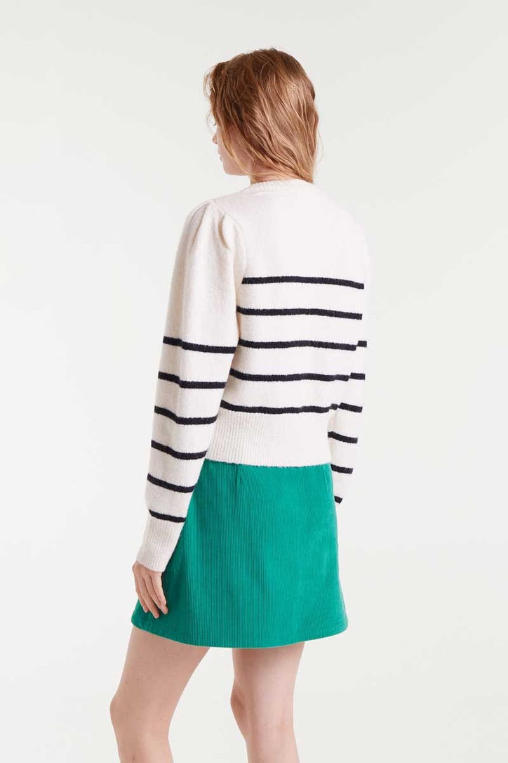Compania Fantastica Blanca Stripe Cardigan