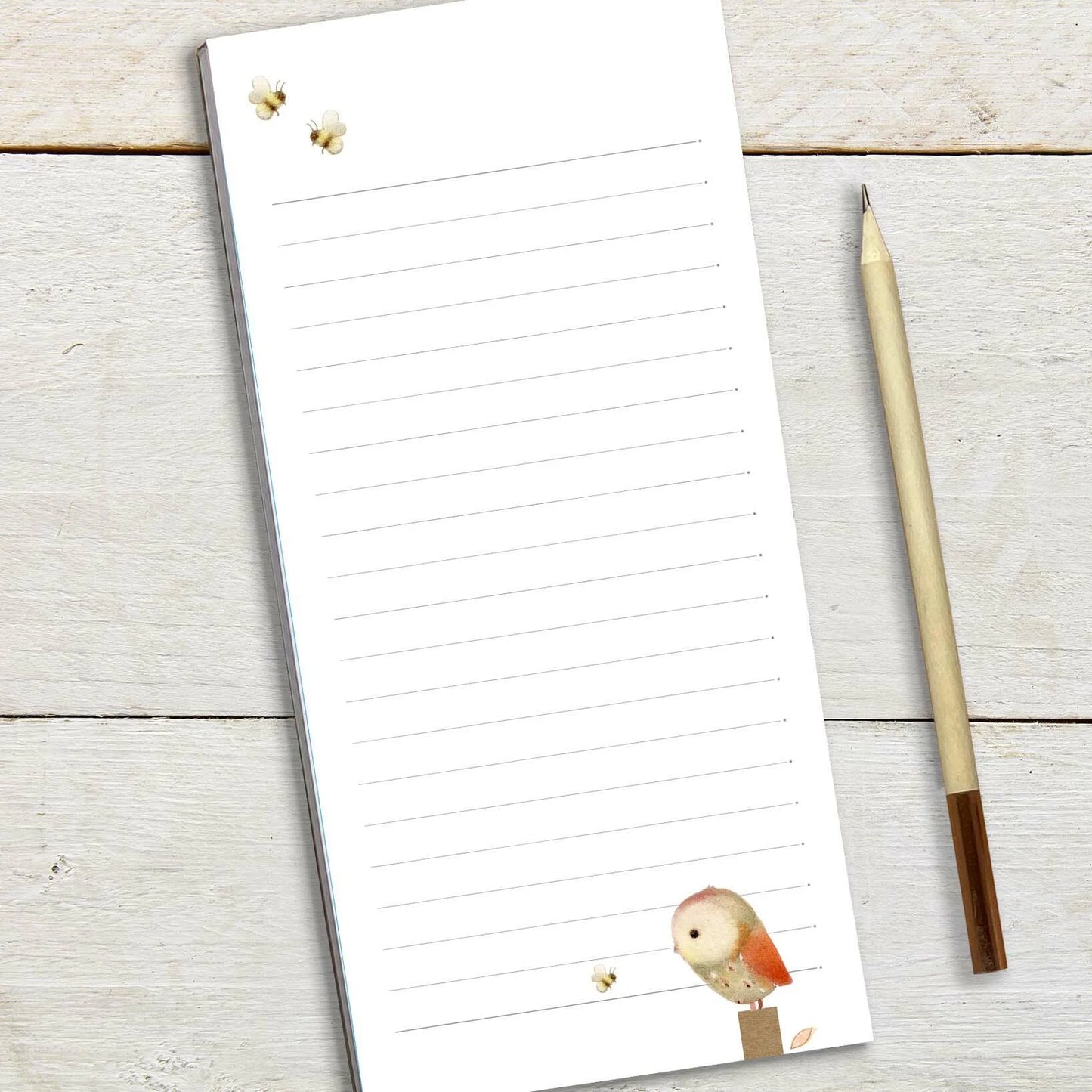 Owl & Bees Magnetic Notepad