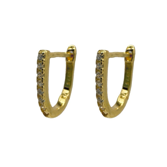 Small Gold Horseshoe Huggies