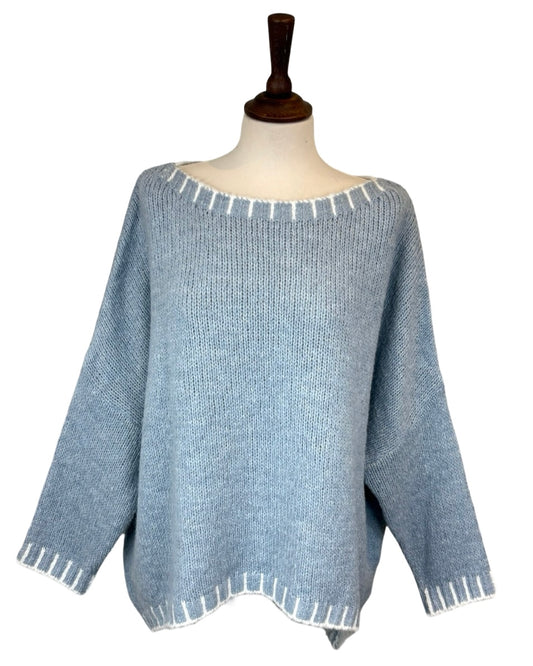 Louise Blanket Stitch Edge Jumper