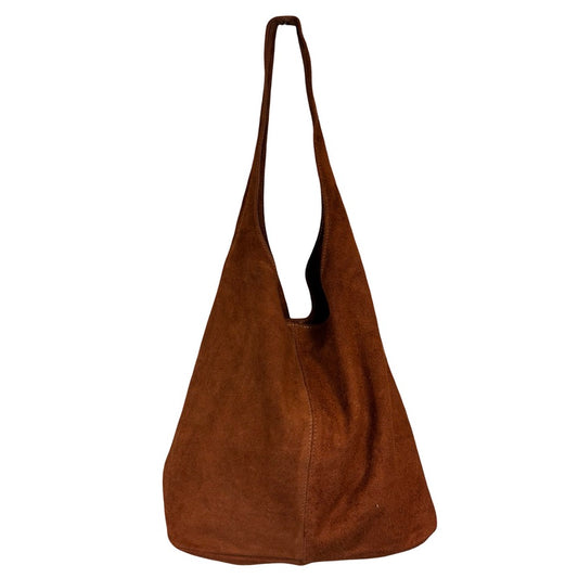 Suede Leather Slouchy Handbag