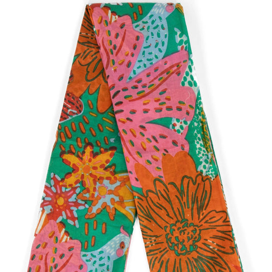 Amara Floral Jungle Print Scarf