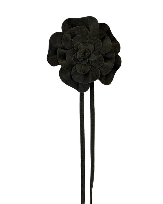 Suede Flower Belt