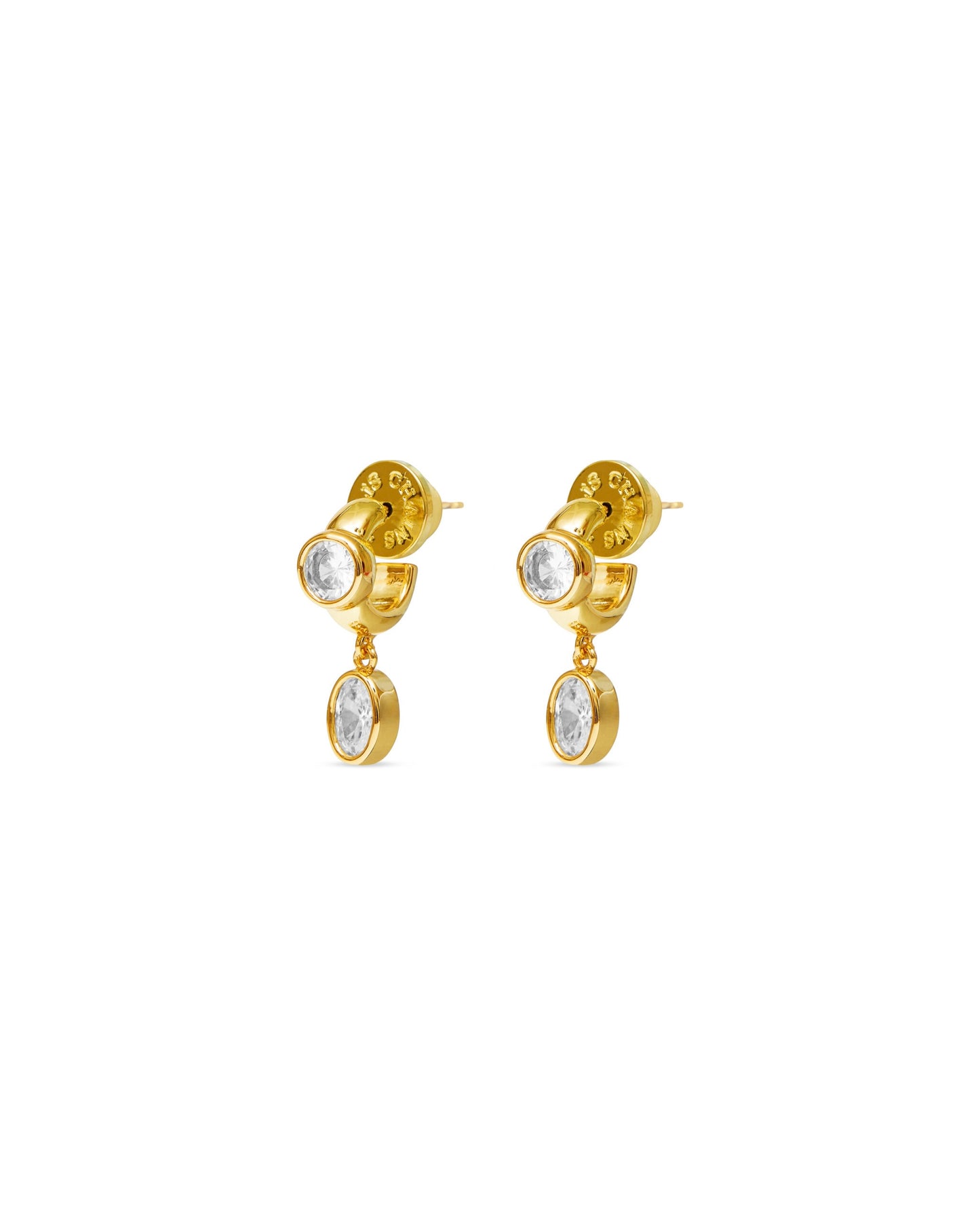 Talis Chains CZ One Drop Huggies
