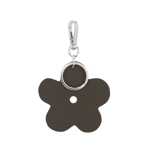 Leather Flower Keyring
