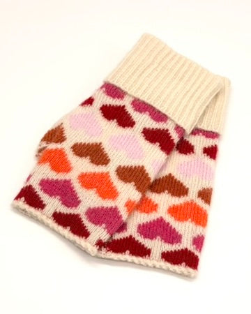 Heart Fingerless Gloves