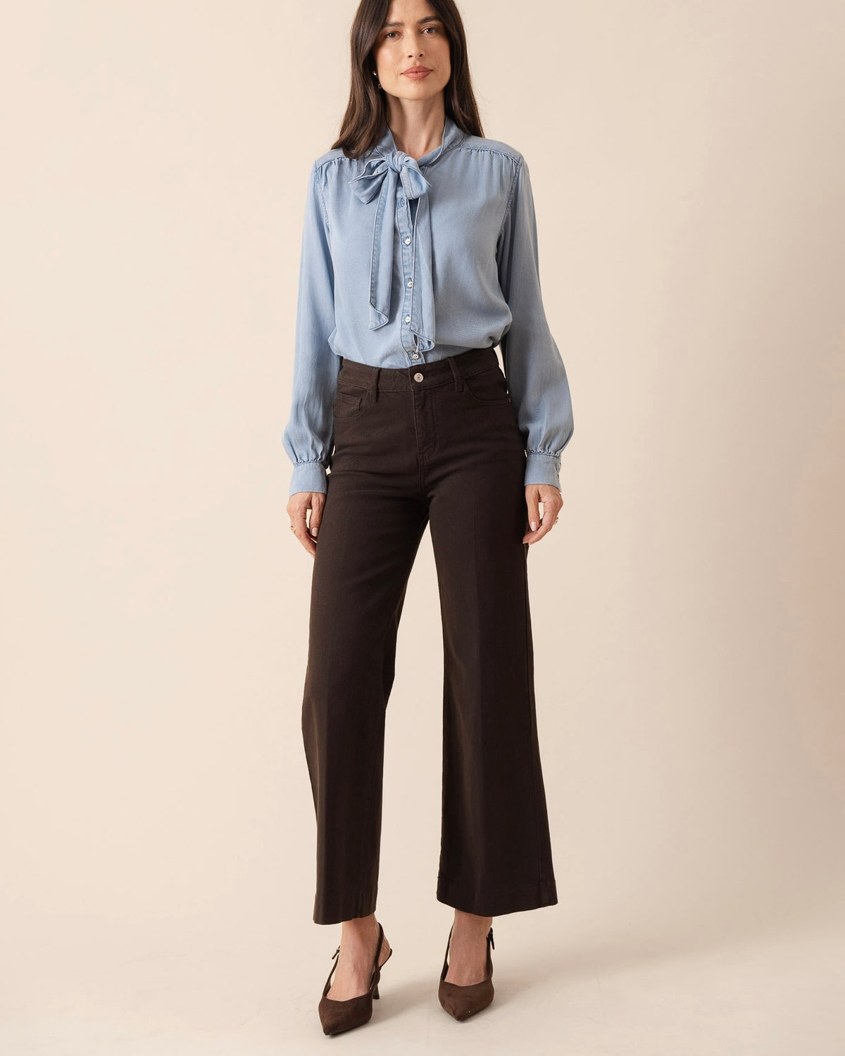 Francine Cropped Wide Leg Jeans