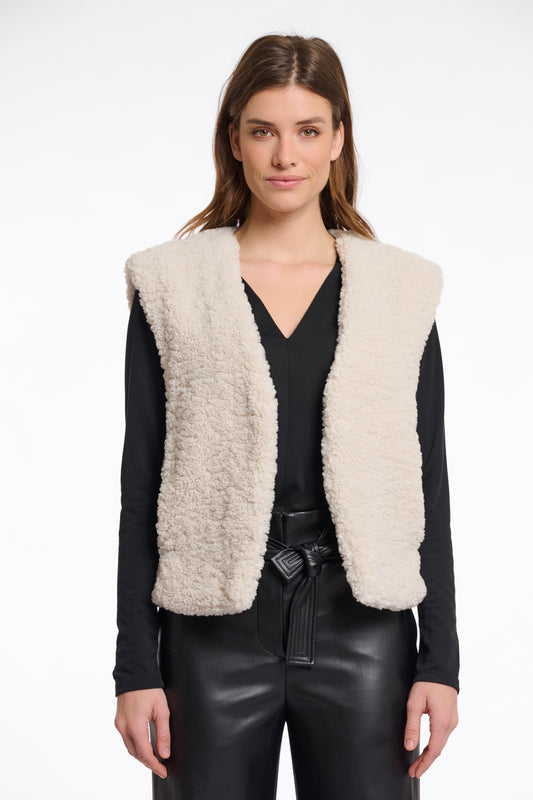 Rino & Pelle Cropped Teddy Waistcoat