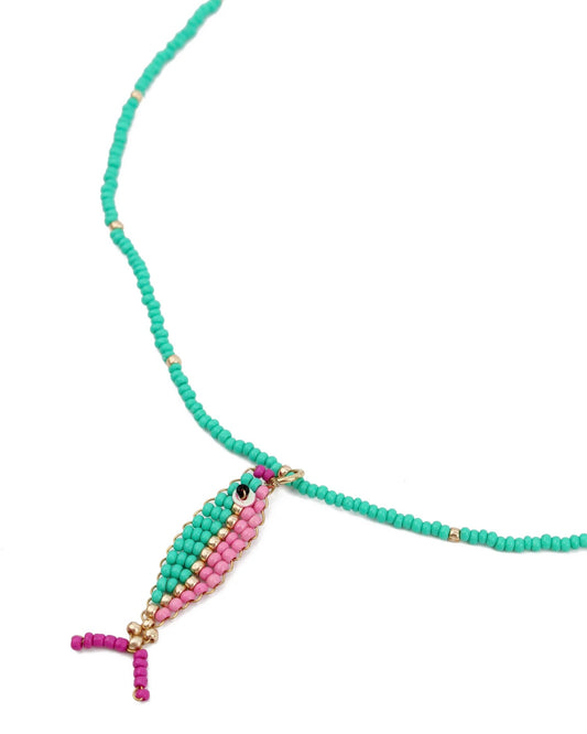 Fish Beaded Necklace