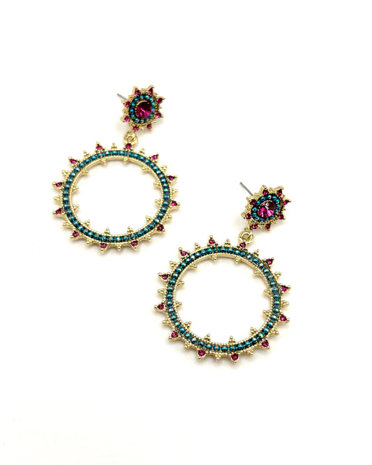 Mermaid Wheel Earrings