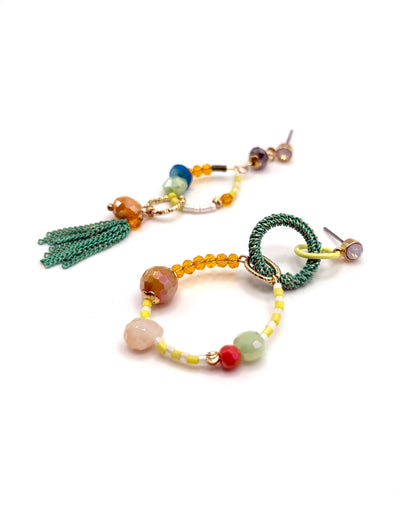 Miss Match Drop Earrings