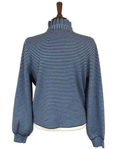 Harlow Stripe Frill Collar Cardigan