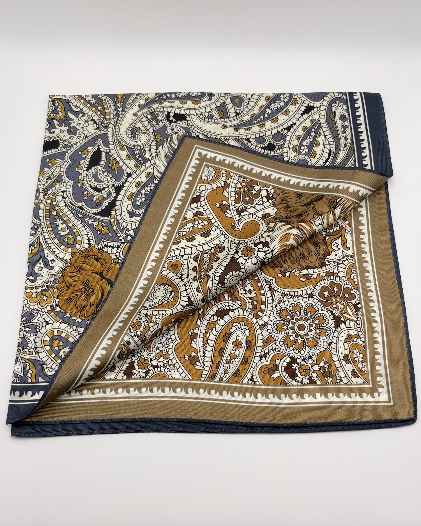 100% Silk Scarf - Large Double Sided