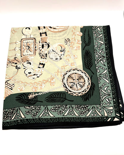 100% Silk Scarf - Large