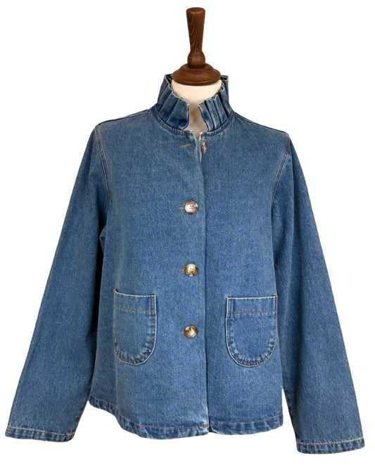Kimberly Frill Collar Denim Jacket