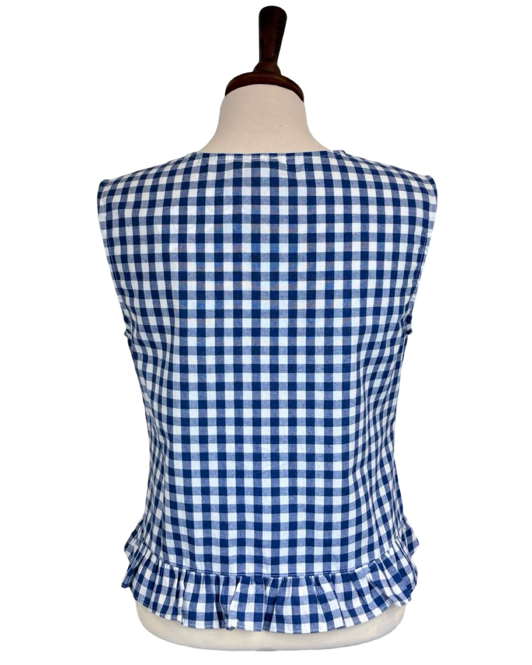 Juliana Gingham Frill Top