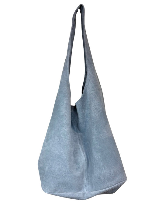 Suede Leather Slouchy Handbag