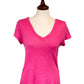 Cassandra Linen V Neck Top