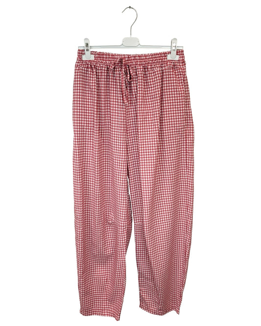 Jane Tapered Gingham Trousers