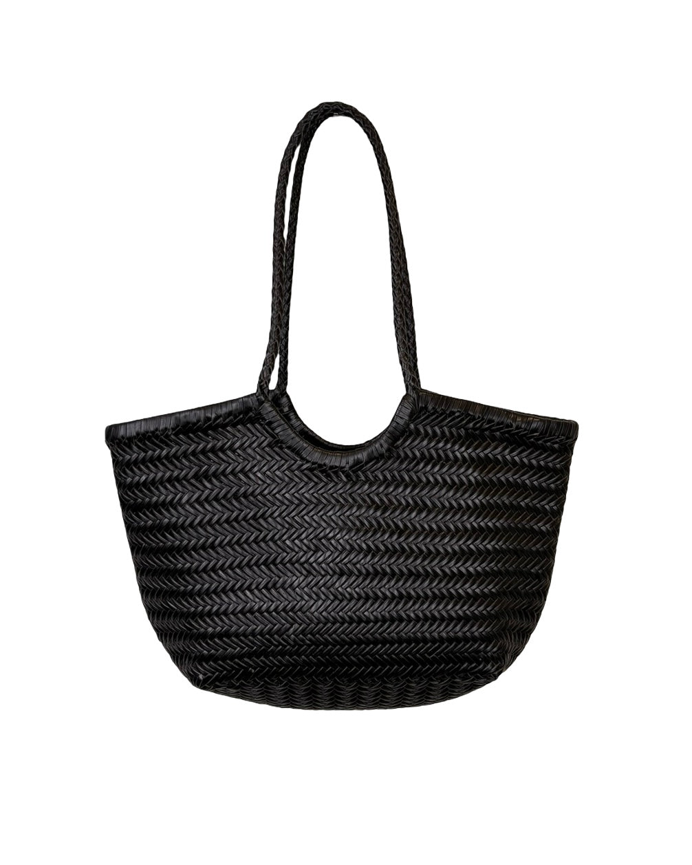 Woven Leather Handbag